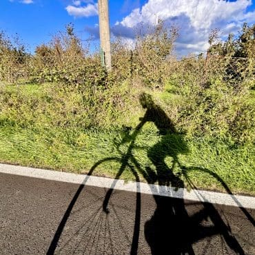 Skygge av sykkeltur